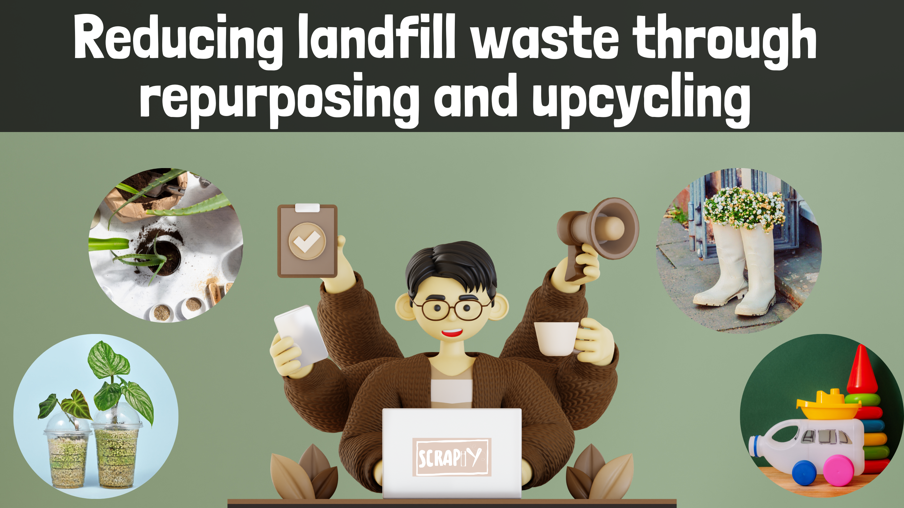 Reducing landfill waste through repurposing and upcycling