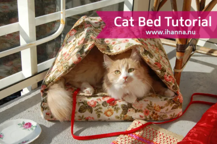 Cat Bed - Curtain