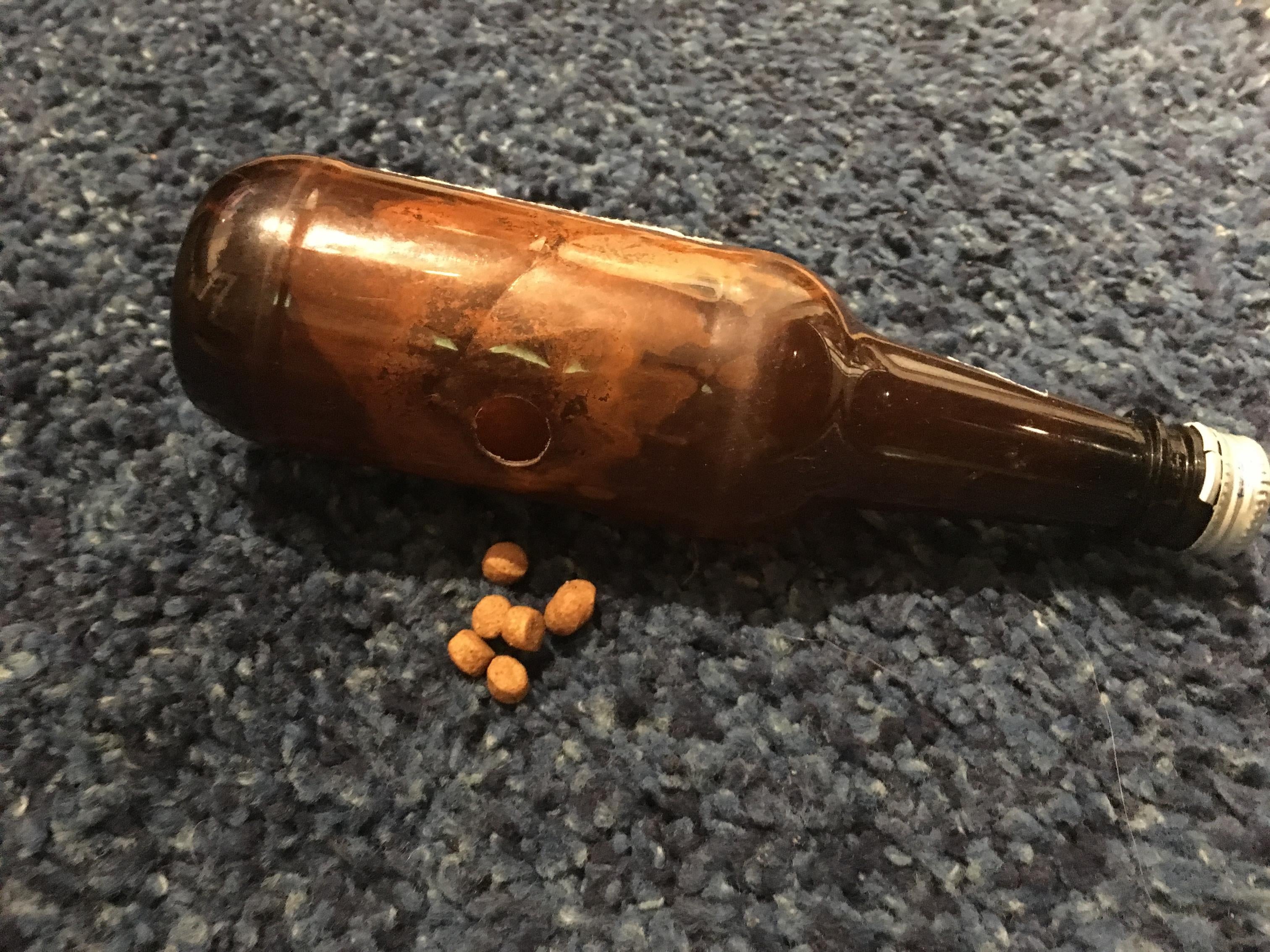 Food Puzzle for Cat - Beer Bottle