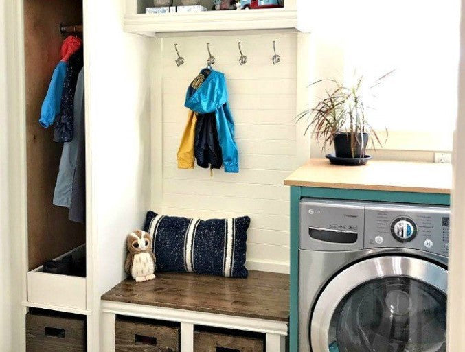 Mudroom Bench - Cabinet