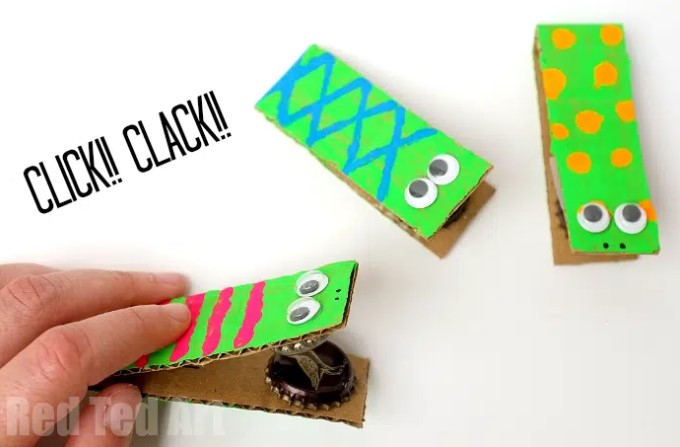 Bottle Top Castanets - Cardboard