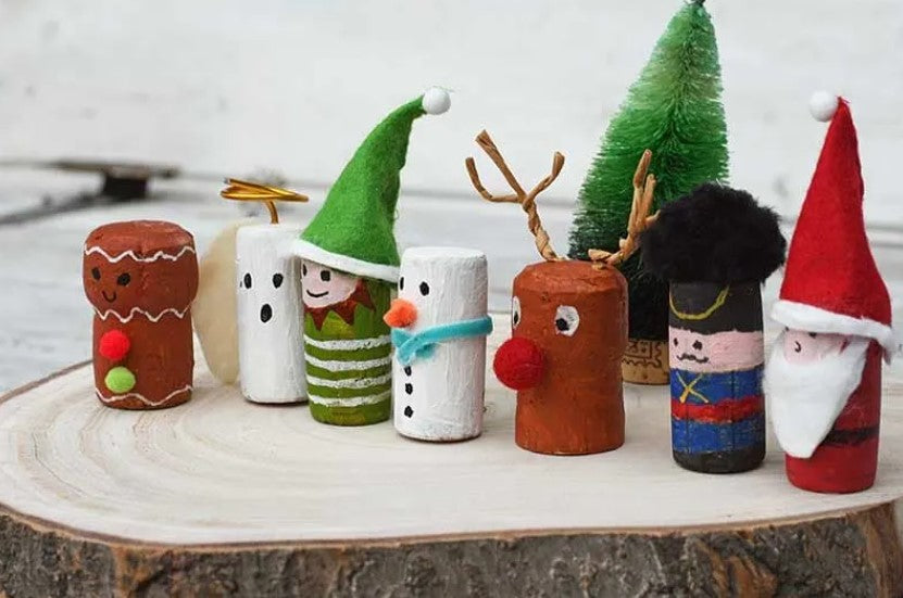 Christmas Figures - Wine Cork