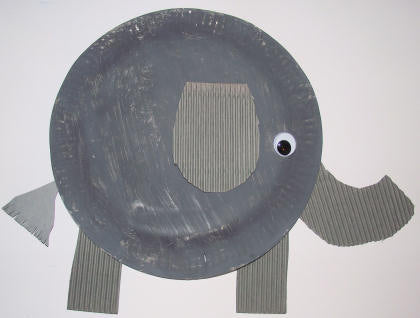 Elephant - Paper Plate