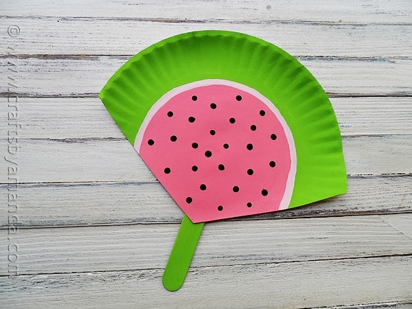 Fan (Watermelon) - Paper Plate