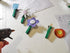 Flower Magnets - Denim