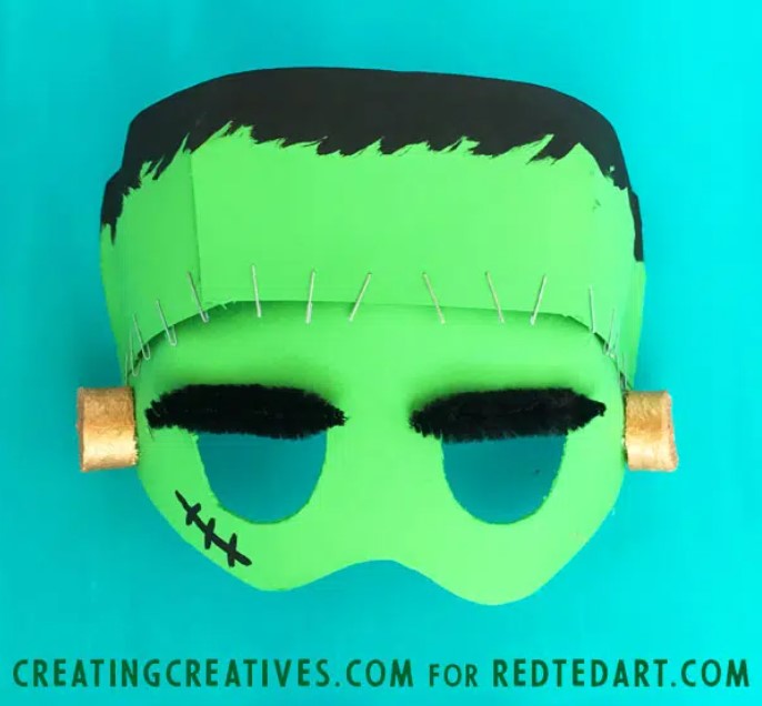 Mask (Franknestein) - Paper Plate
