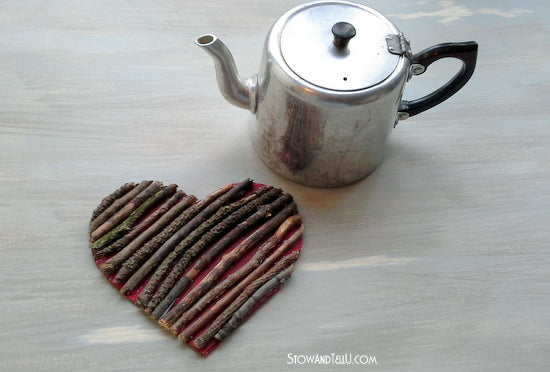 Heart Trivet - Branch (Twig)