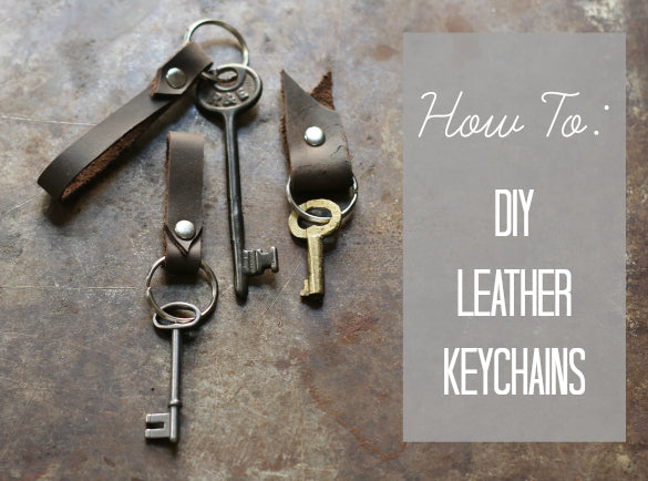 Keychain - Leather Scrap