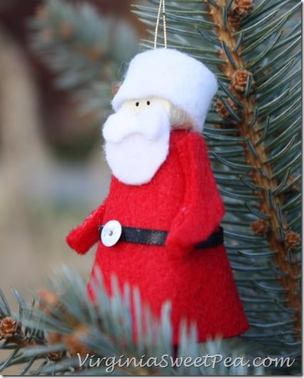 Ornament (Santa) - Clothespin