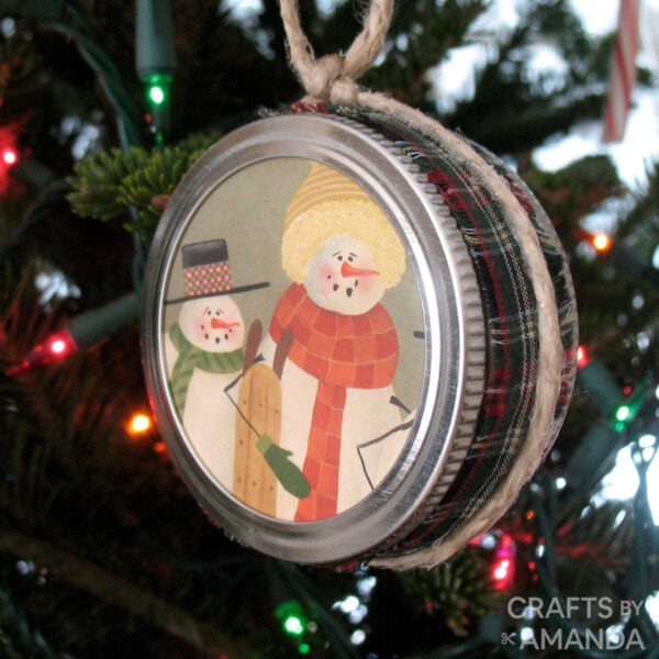 Ornament - Mason Jar Lid