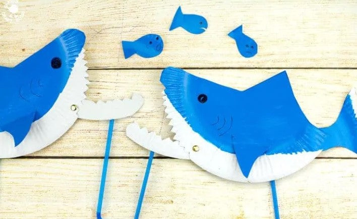 Puppet (Shark) - Paper Plate