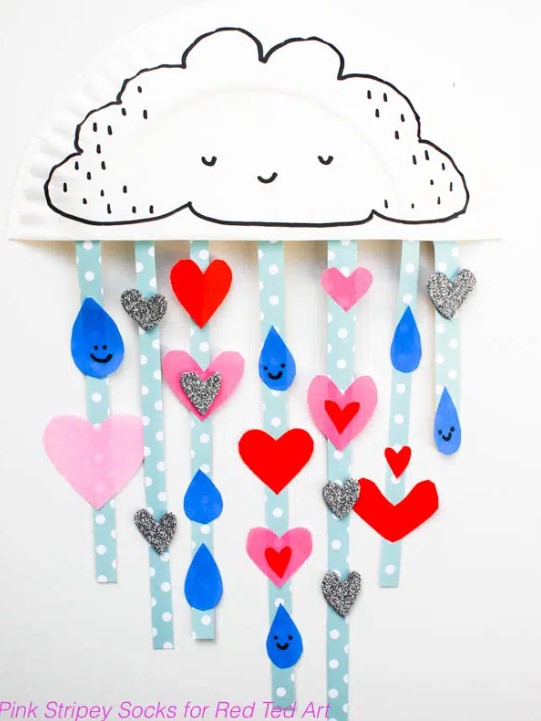 Rainy Cloud - Paper Plate