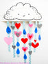 Rainy Cloud - Paper Plate
