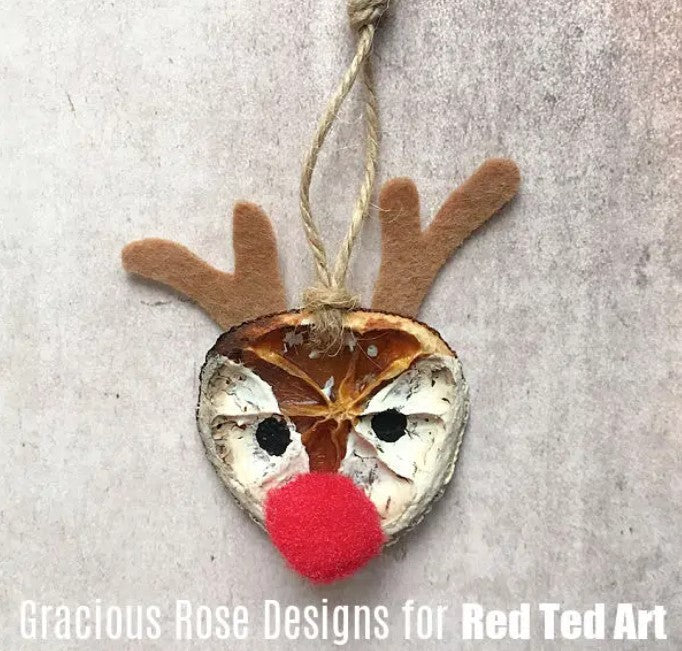 Ornament (Reindeer) - Dried Orange