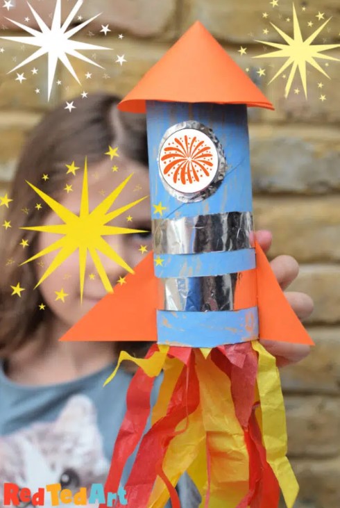 Rocket - Toilet Paper Roll