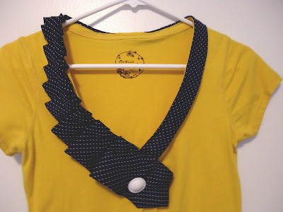 Ruffle Necktie Tee - Tie