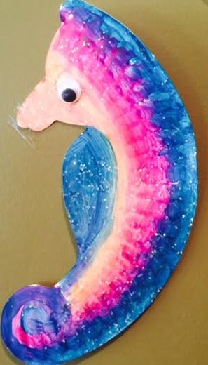 Seahorse - Paper Plate