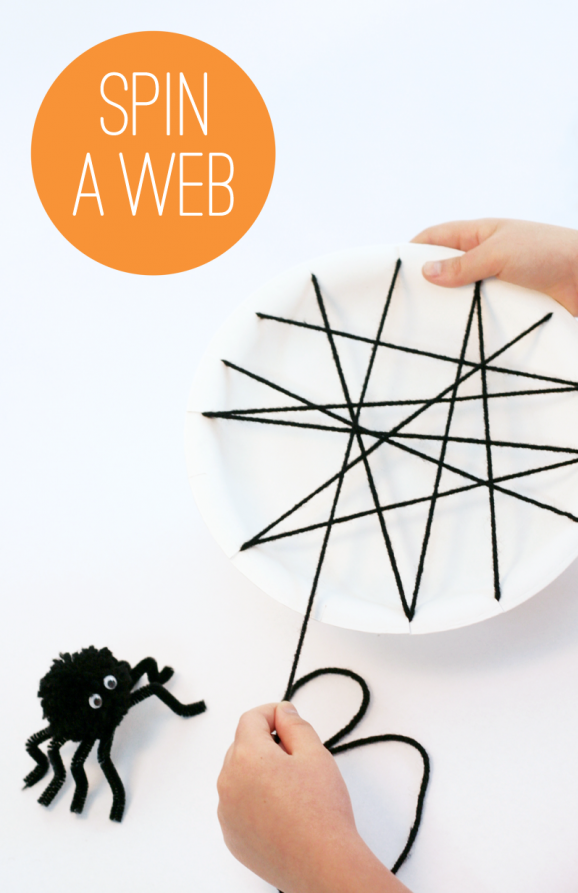 Spider Web - Paper Plate