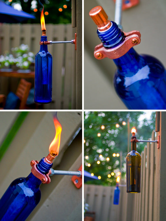 Tiki Torch - Wine Bottle