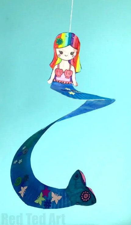 Twirler (Mermaid) - Paper Plate