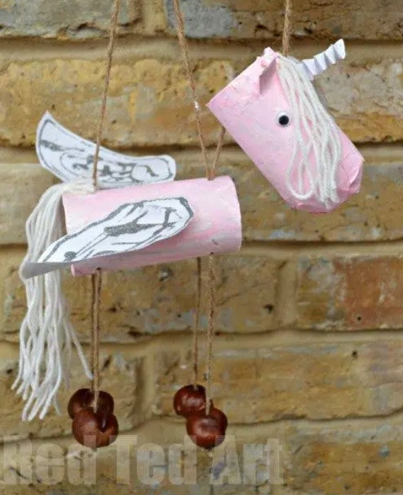 Marionette (Unicorn) - Toilet Paper Roll