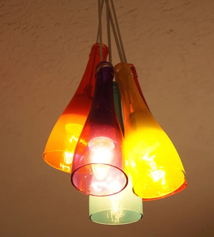 Wine Bottle Chandelier - Plastic Bottle