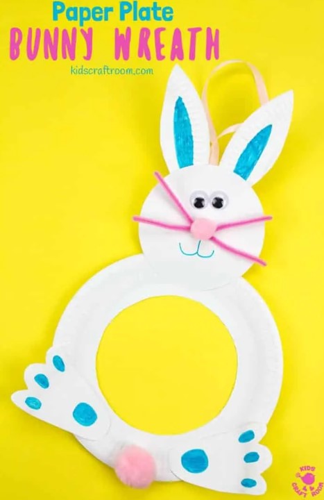 Wreath (Bunny) - Paper Plate