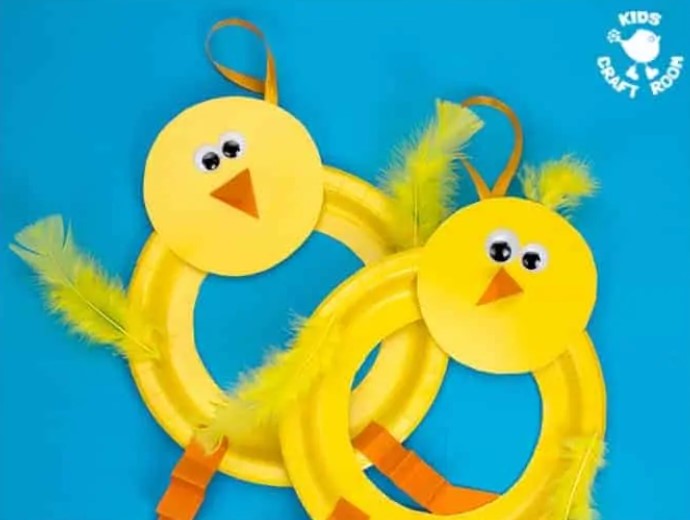 Wreath (Chick) - Paper Plate