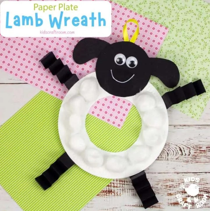 Wreath (Lamb) - Paper Plate