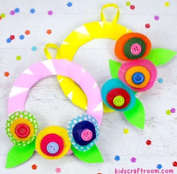 Wreath (Spring) - Cupcake Liner