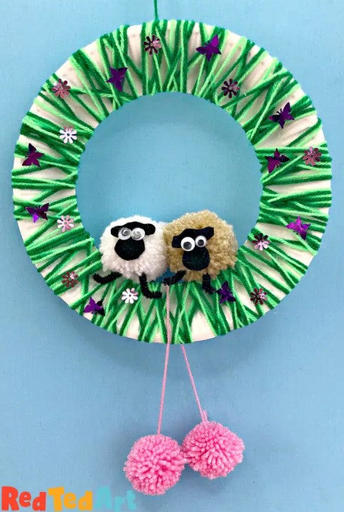 Wreath (Spring) - Paper Plate